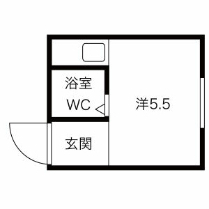 ワンルーム 間取り図