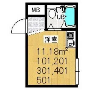 ワンルーム 間取り図