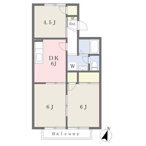 3DK 間取り図
