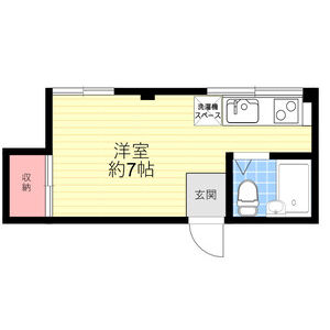 ワンルーム 間取り図