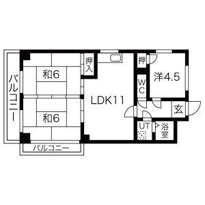 3LDK 間取り図