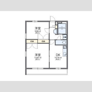 2DK 間取り図