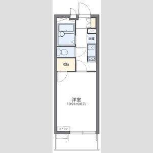 1K 間取り図