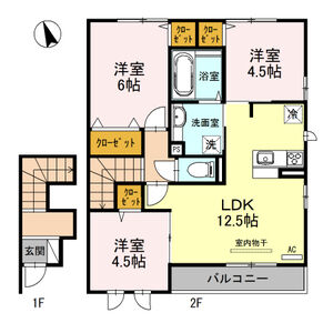 3LDK 間取り図
