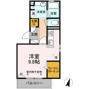 ワンルーム 間取り図