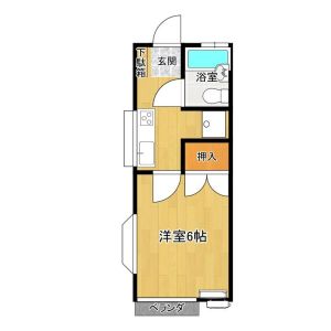 1K 間取り図