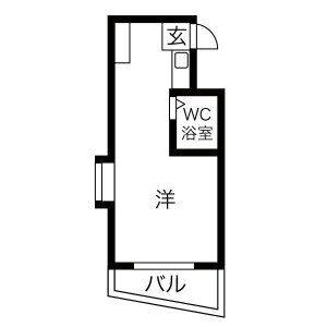 ワンルーム 間取り図