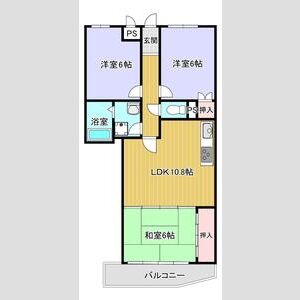 3LDK 間取り図