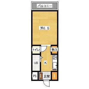 1K 間取り図