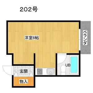 ワンルーム 間取り図