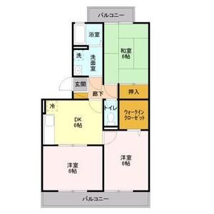 3DK 間取り図