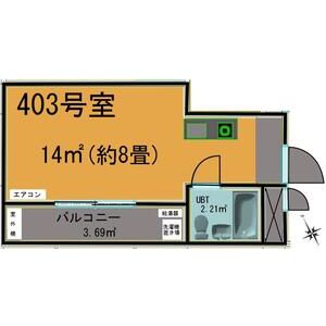 ワンルーム 間取り図