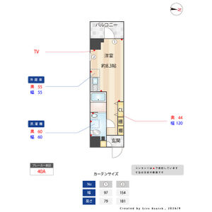 ワンルーム 間取り図
