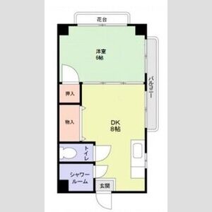 1DK 間取り図