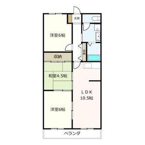 3LDK 間取り図