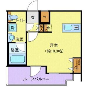 ワンルーム 間取り図
