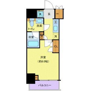 1K 間取り図