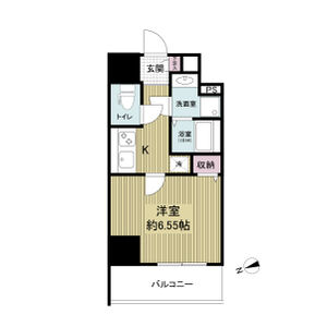 1K 間取り図