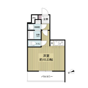 ワンルーム 間取り図