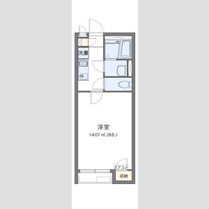 1K 間取り図