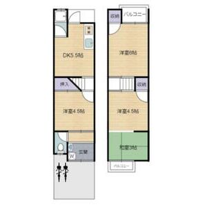 3DK 間取り図