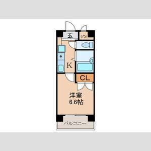 1K 間取り図