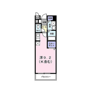 ワンルーム 間取り図