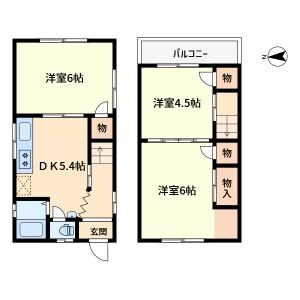 3DK 間取り図