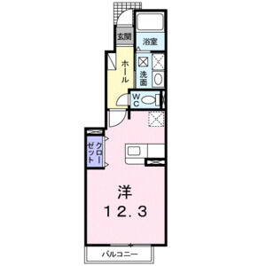 ワンルーム 間取り図