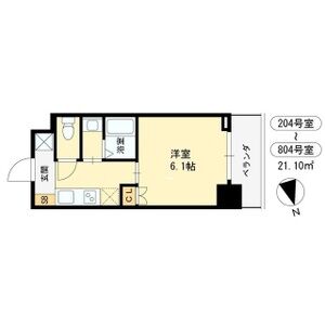 1K 間取り図