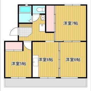 3DK 間取り図