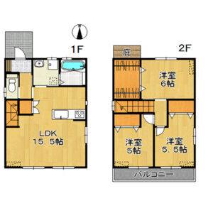 3LDK 間取り図