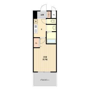1K 間取り図