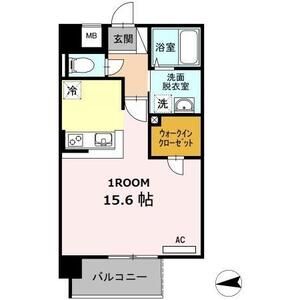 ワンルーム 間取り図