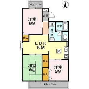3LDK 間取り図