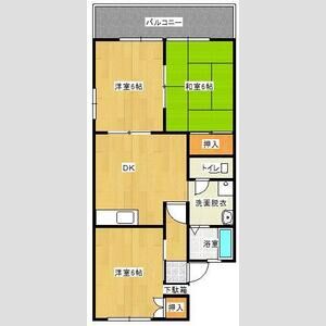 3DK 間取り図