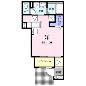 ワンルーム 間取り図