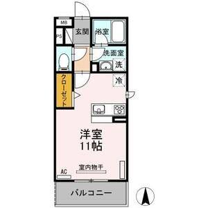ワンルーム 間取り図