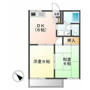 2DK 間取り図