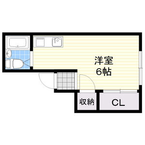 ワンルーム 間取り図