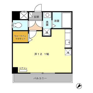 ワンルーム 間取り図