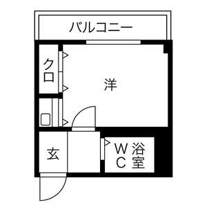 ワンルーム 間取り図