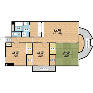 3LDK 間取り図