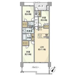 3LDK 間取り図