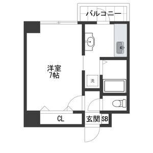ワンルーム 間取り図
