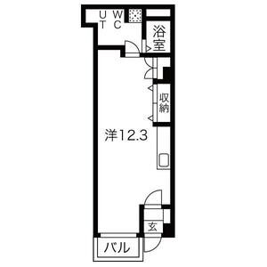 ワンルーム 間取り図