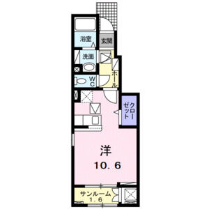 ワンルーム 間取り図