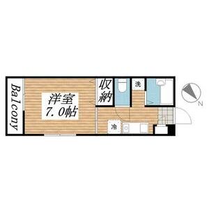 1K 間取り図