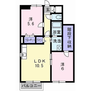 2LDK 間取り図