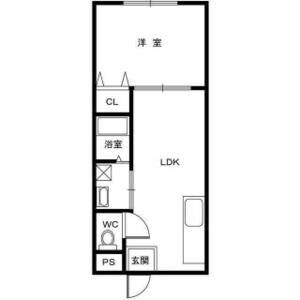 2DK 間取り図